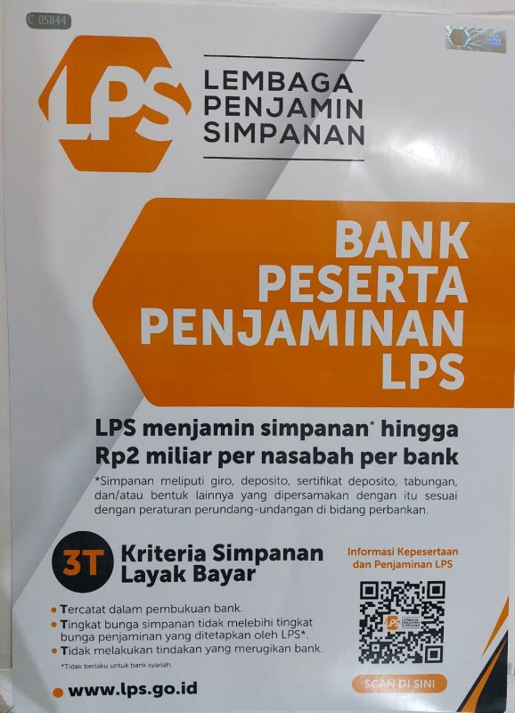 PT. BPR BHASKARA PAKTO adalah Bank peserta Penjaminan LPS